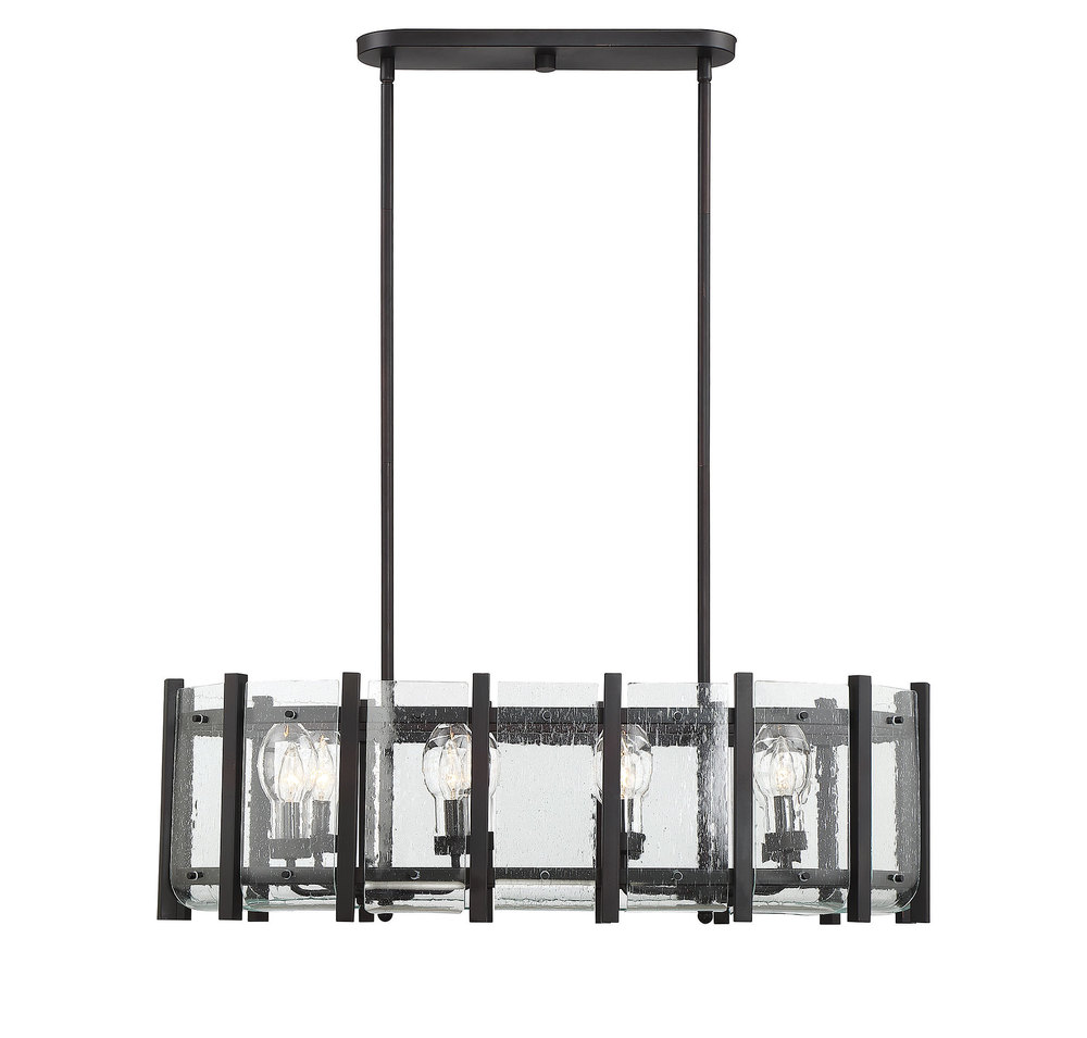 Racine 8 Light Outdoor Linear Chandelier