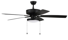 Craftmade P119FB5-52FBGW - 52" Ceiling Fan w/Blades, White Slim Pan LED Light Kit