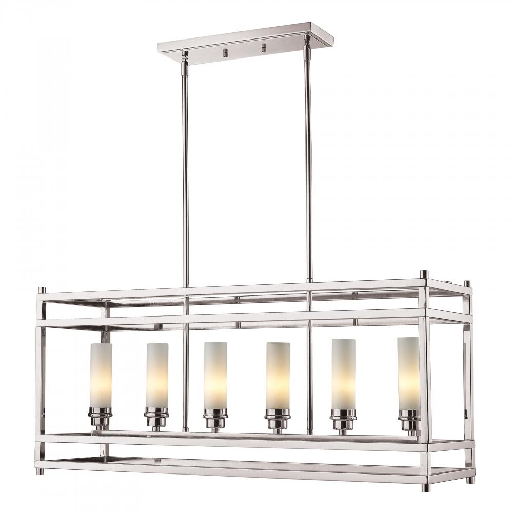 6 Light Linear Chandelier