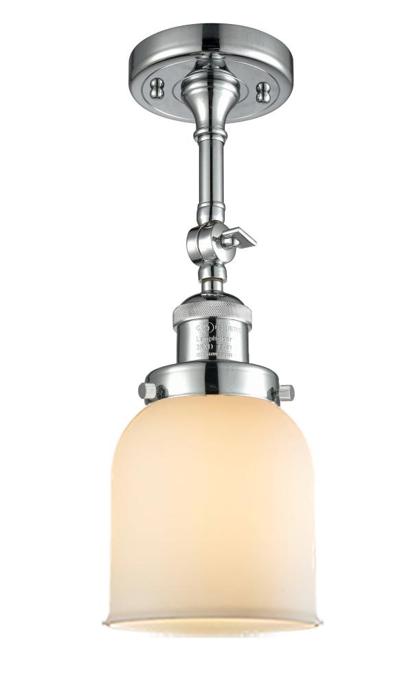 Bell - 1 Light - 5 inch - Polished Chrome - Adjustable Semi-Flush Mount