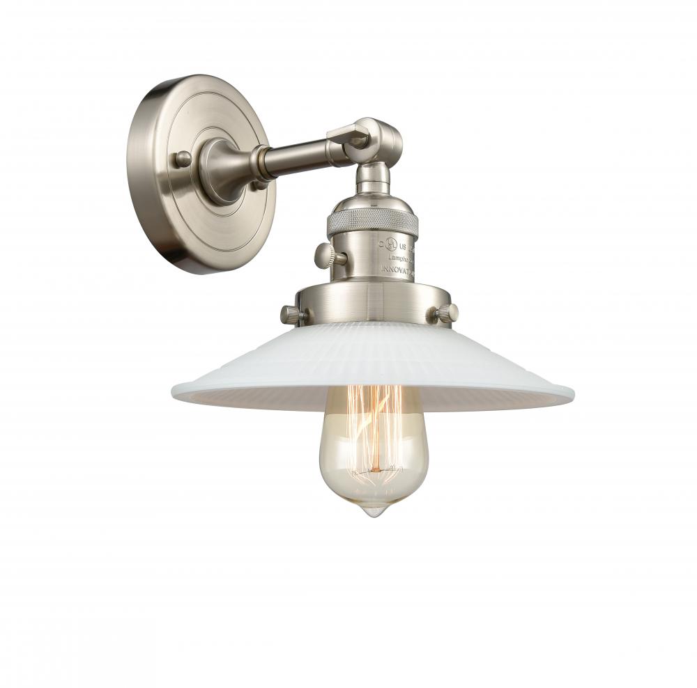 Halophane - 1 Light - 9 inch - Brushed Satin Nickel - Adjustable Sconce