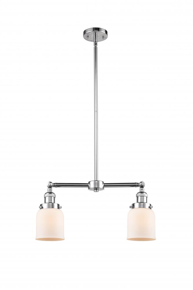 Bell - 2 Light - 21 inch - Polished Chrome - Stem Hung - Adjustable Island Light