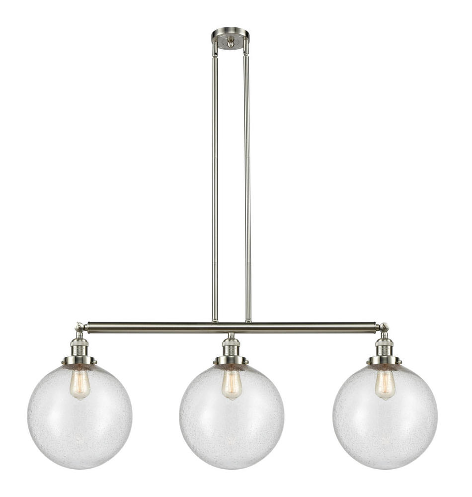 Beacon - 3 Light - 44 inch - Brushed Satin Nickel - Stem Hung - Adjustable Island Light