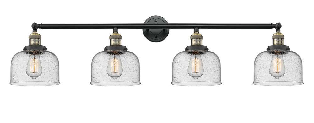 Bell - 4 Light - 44 inch - Black Antique Brass - Adjustable Bath Vanity Light