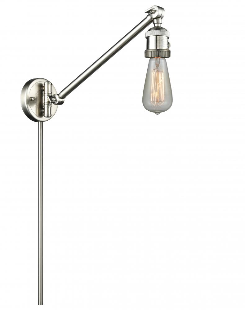 Bare Bulb - 1 Light - 5 inch - Brushed Satin Nickel - Swing Arm