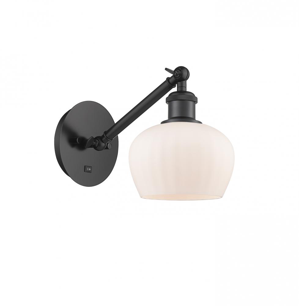 Fenton - 1 Light - 7 inch - Matte Black - Adjustable Sconce
