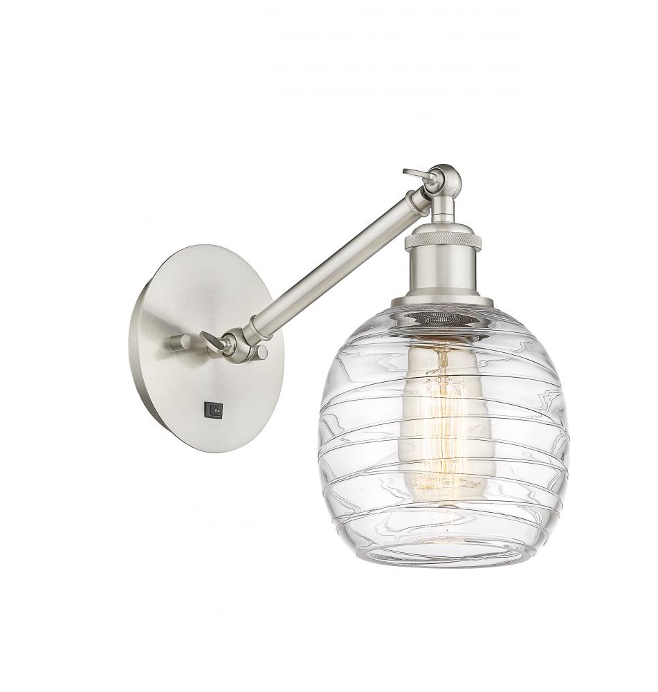 Belfast - 1 Light - 6 inch - Brushed Satin Nickel - Adjustable Sconce