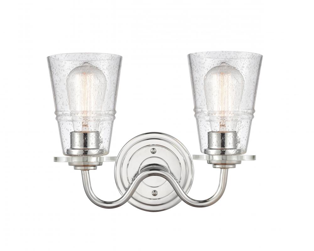 Scarlett - 2 Light - 14 inch - Polished Chrome - Bath Vanity Light