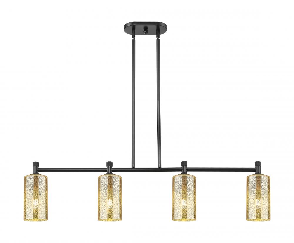 Crown Point - 4 Light - 44 inch - Matte Black - Island Light