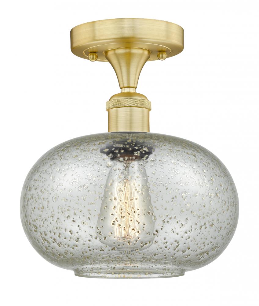 Gorham - 1 Light - 10 inch - Satin Gold - Flush Mount