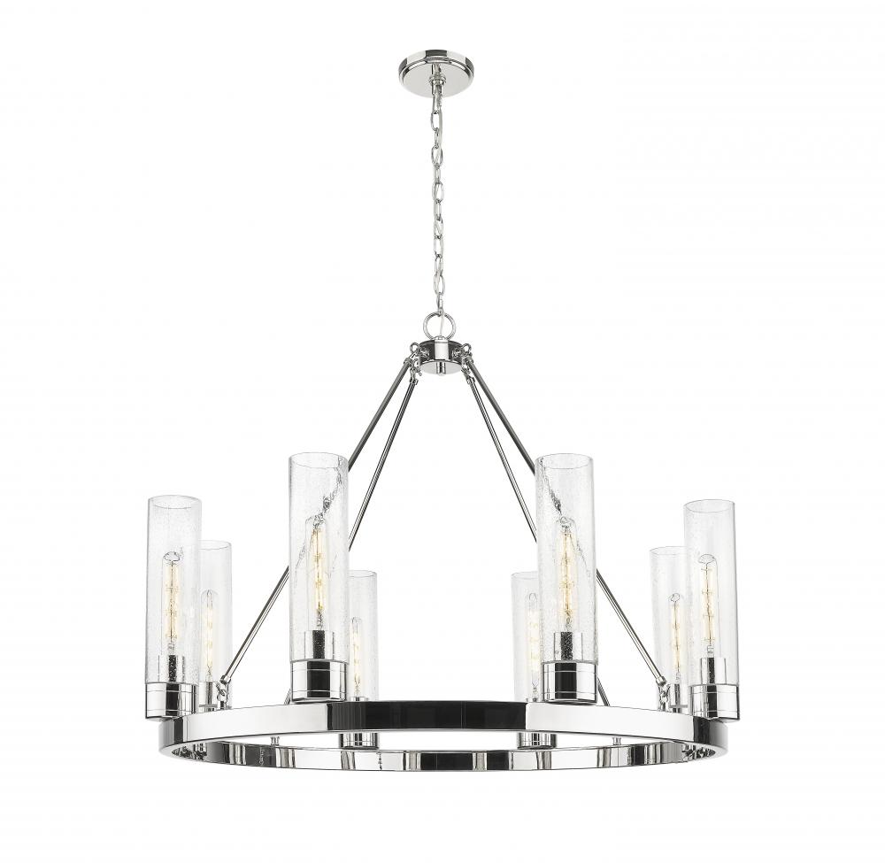 Boreas - 6 Light - 36 inch - Polished Nickel - Chandelier