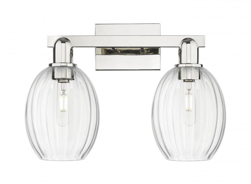 Preston - 2 Light - 16 inch - Polished Nickel - Bath Vanity Light