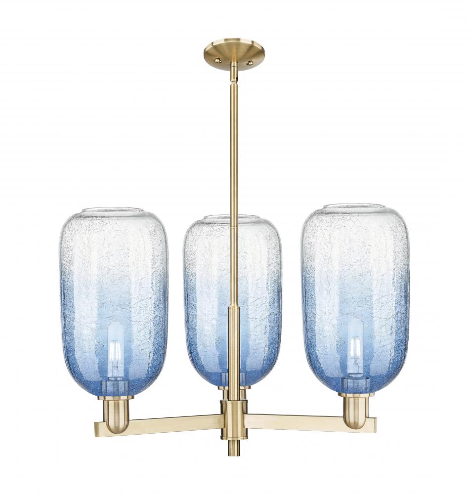 Brookhaven Cloche - 3 Light - 18 inch - Satin Nickel - Flush Mount
