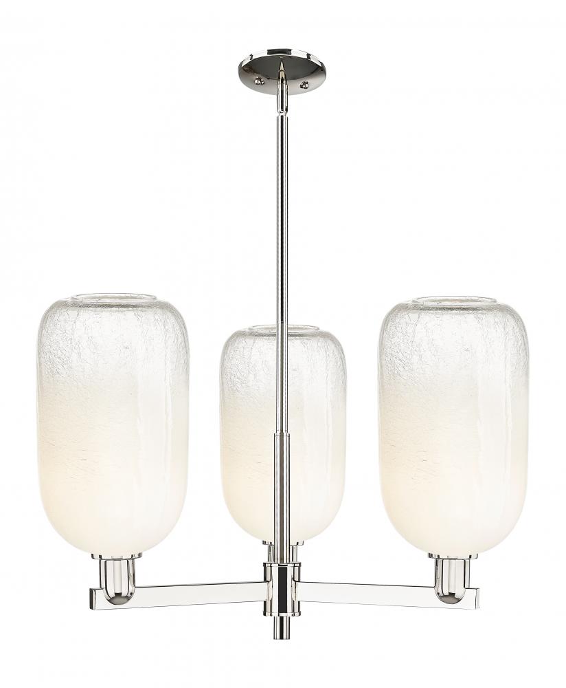 Brookhaven Cloche - 3 Light - 18 inch - Polished Nickel - Flush Mount