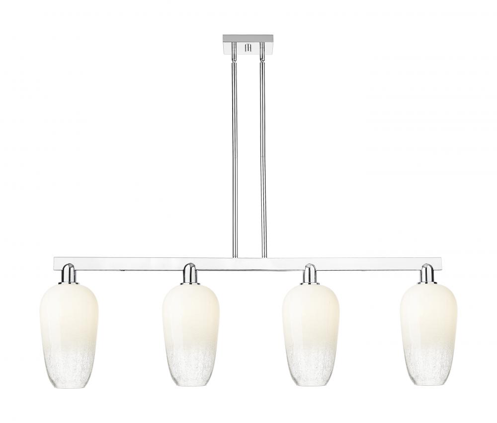 Brookhaven Flute - 4 Light - 48 inch - Polished Chrome - Cord hung - Island Light