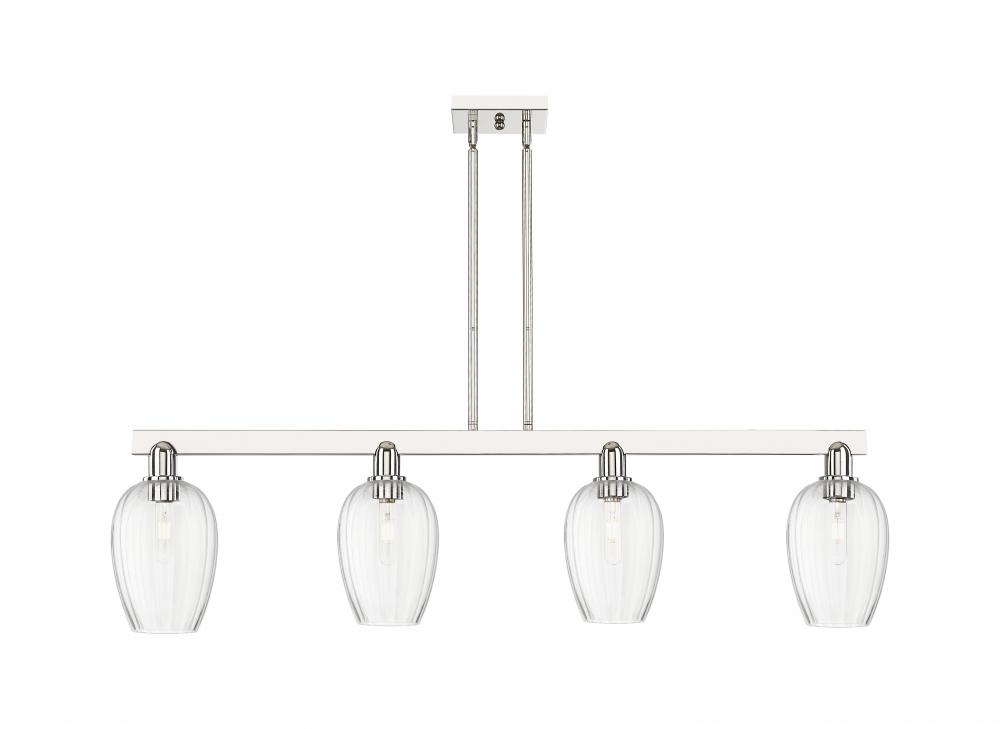 Preston - 4 Light - 48 inch - Polished Nickel - Cord hung - Island Light