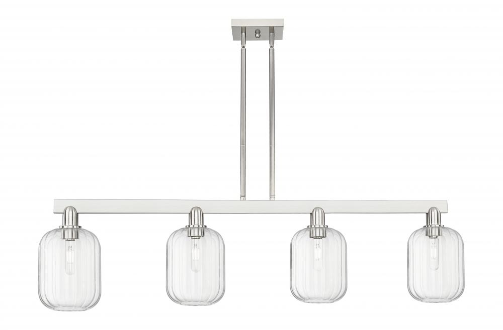 Preston - 4 Light - 48 inch - Brushed Satin Nickel - Cord hung - Island Light