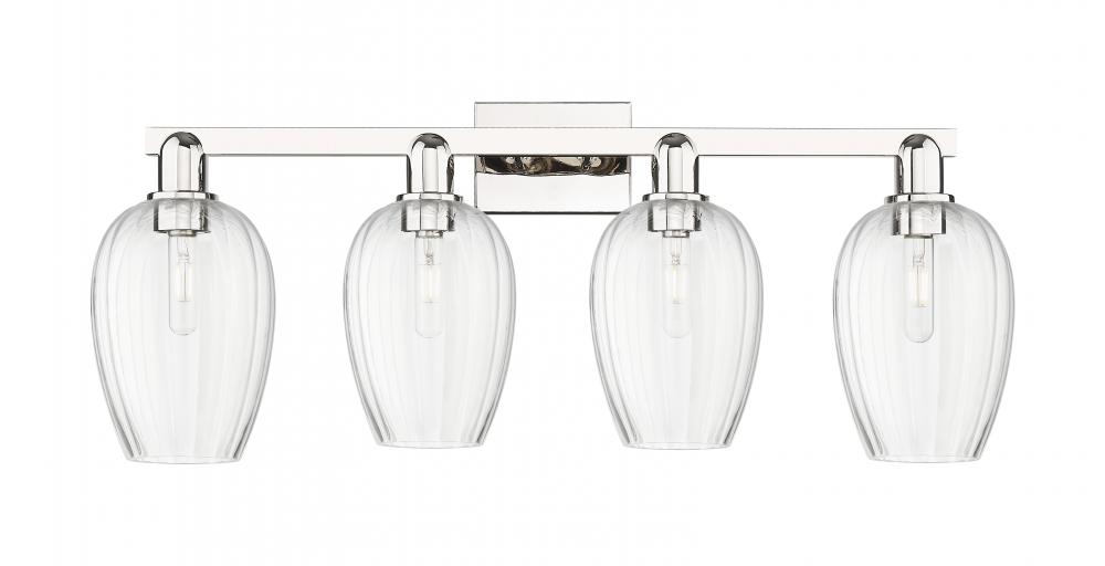 Preston - 4 Light - 36 inch - Polished Nickel - Bath Vanity Light