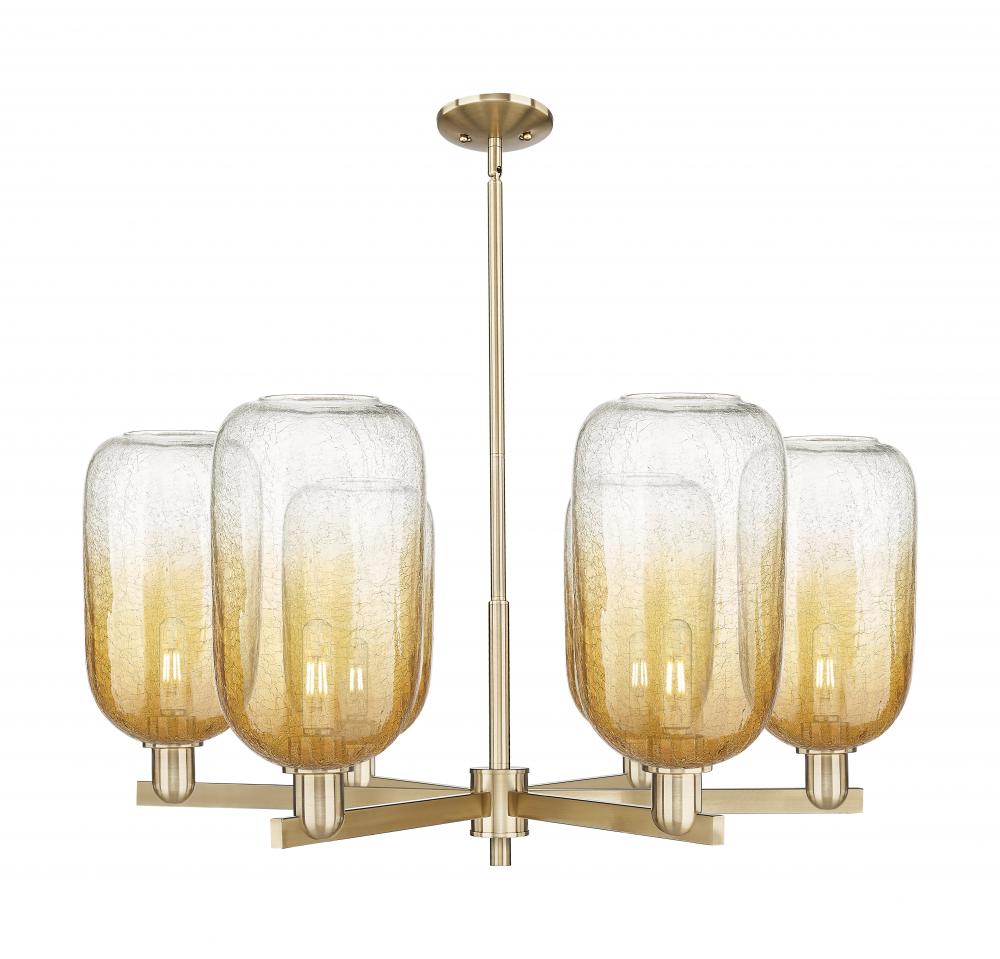 Brookhaven Cloche - 6 Light - 24 inch - Satin Nickel - Chandelier