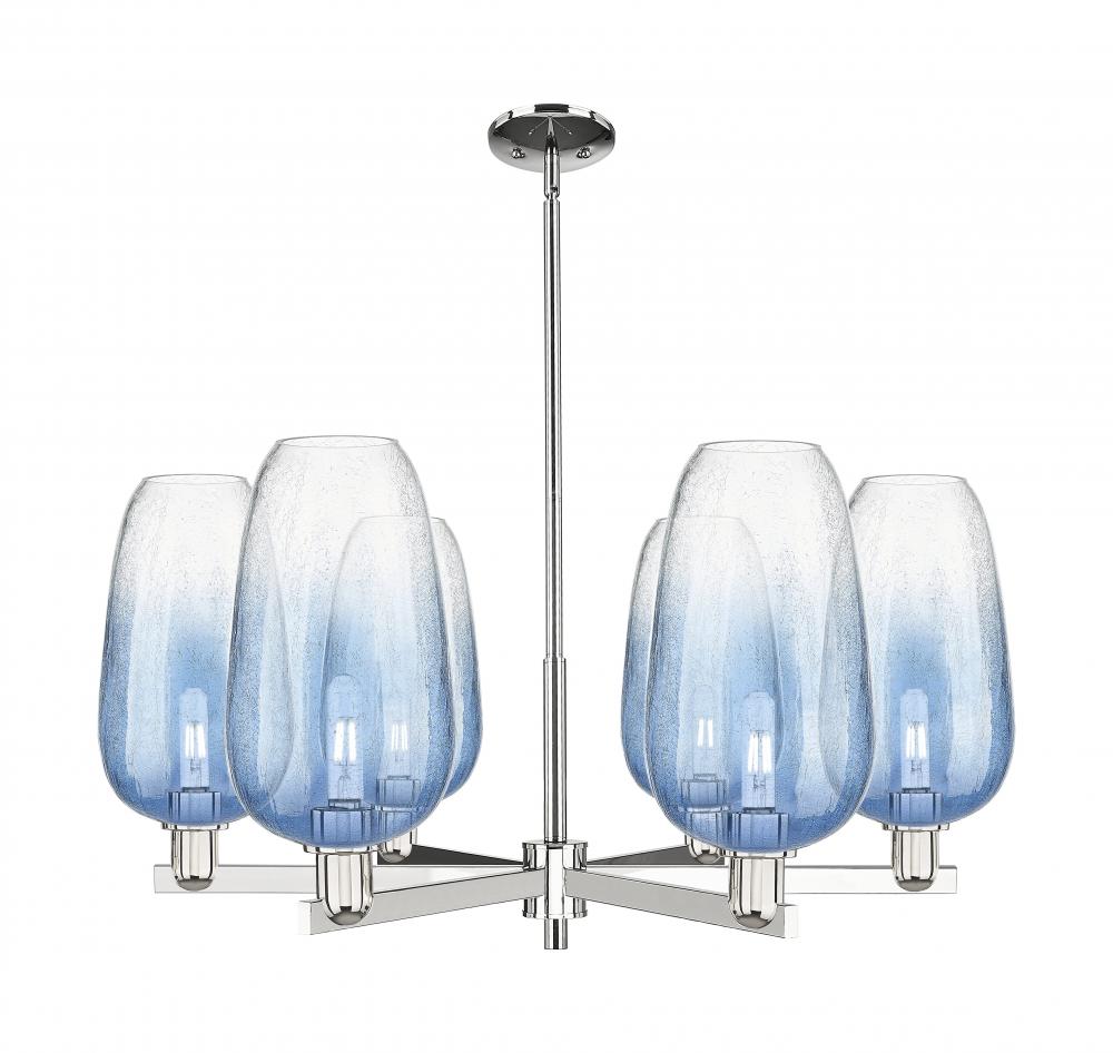 Brookhaven Flute - 6 Light - 24 inch - Polished Nickel - Chandelier