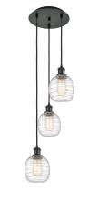 Innovations Lighting 113B-3P-BK-G1013 - Belfast - 3 Light - 13 inch - Matte Black - Cord Hung - Multi Pendant