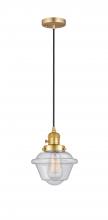 Innovations Lighting 201CSW-SG-G534 - Oxford - 1 Light - 7 inch - Satin Gold - Cord hung - Mini Pendant