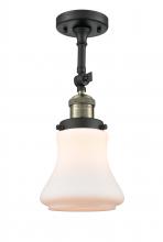 Innovations Lighting 201F-BAB-G191-LED - Bellmont - 1 Light - 6 inch - Black Antique Brass - Adjustable Semi-Flush Mount