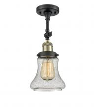 Innovations Lighting 201F-BAB-G194 - Bellmont - 1 Light - 6 inch - Black Antique Brass - Adjustable Semi-Flush Mount
