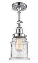 Innovations Lighting 201F-PC-G184-LED - Canton - 1 Light - 6 inch - Polished Chrome - Adjustable Semi-Flush Mount