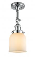Innovations Lighting 201F-PC-G51-LED - Bell - 1 Light - 5 inch - Polished Chrome - Adjustable Semi-Flush Mount
