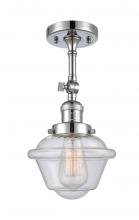Innovations Lighting 201F-PC-G534-LED - Oxford - 1 Light - 7 inch - Polished Chrome - Adjustable Semi-Flush Mount