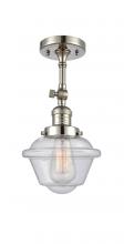 Innovations Lighting 201F-PN-G534-LED - Oxford - 1 Light - 7 inch - Polished Nickel - Adjustable Semi-Flush Mount