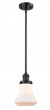 Innovations Lighting 201S-BK-G191-LED - Bellmont - 1 Light - 7 inch - Matte Black - Stem Hung - Mini Pendant