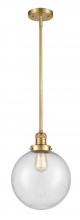 Innovations Lighting 201S-SG-G204-10 - Beacon - 1 Light - 10 inch - Satin Gold - Stem Hung - Mini Pendant
