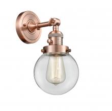 Innovations Lighting 203SW-AC-G202-6-LED - Beacon - 1 Light - 6 inch - Antique Copper - Adjustable Sconce