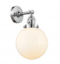 Innovations Lighting 203SW-PC-G201-8-LED - Beacon - 1 Light - 8 inch - Polished Chrome - Adjustable Sconce