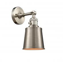 Innovations Lighting 203SW-SN-M9-SN-LED - Addison - 1 Light - 5 inch - Brushed Satin Nickel - Adjustable Sconce