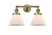 Innovations Lighting 208-AB-G41-LED - Cone - 2 Light - 18 inch - Antique Brass - Adjustable Bath Vanity Light