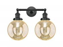 Innovations Lighting 208-BK-G208-8 - Beacon - 2 Light - 19 inch - Matte Black - Adjustable Bath Vanity Light