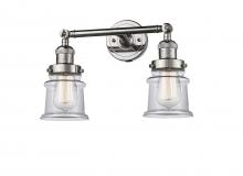 Innovations Lighting 208-PN-G182S - Canton - 2 Light - 17 inch - Polished Nickel - Adjustable Bath Vanity Light