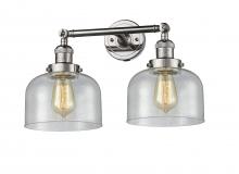 Innovations Lighting 208-PN-G74-LED - Bell - 2 Light - 19 inch - Polished Nickel - Adjustable Bath Vanity Light