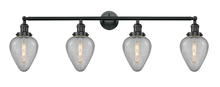 Innovations Lighting 215-BK-G165 - Geneseo - 4 Light - 43 inch - Matte Black - Adjustable Bath Vanity Light