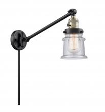 Innovations Lighting 237-BAB-G184S-LED - Canton - 1 Light - 8 inch - Black Antique Brass -Adjustable Swing Arm