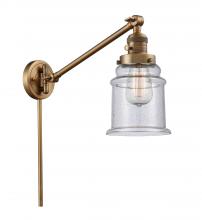 Innovations Lighting 237-BB-G184-LED - Canton - 1 Light - 8 inch - Brushed Brass -Adjustable Swing Arm