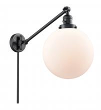 Innovations Lighting 237-BK-G201-10 - Beacon - 1 Light - 10 inch - Matte Black -Adjustable Swing Arm