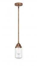 Innovations Lighting 288-1S-AC-G312 - Dover - 1 Light - 5 inch - Antique Copper - Cord hung - Mini Pendant