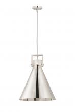 Innovations Lighting 410-1SL-PN-M411-16PN - Newton Cone - 1 Light - 16 inch - Polished Nickel - Multi Pendant