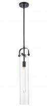 Innovations Lighting 413-1SS-BK-G413-1S-4CL - Pilaster - 1 Light - 5 inch - Matte Black - Pendant