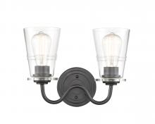 Innovations Lighting 421-2W-BK-G4212 - Scarlett - 2 Light - 14 inch - Matte Black - Bath Vanity Light
