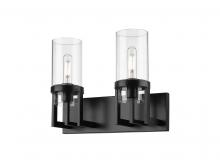 Innovations Lighting 426-2W-BK-G426-8CL - Utopia - 2 Light - 15 inch - Matte Black - Bath Vanity Light